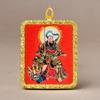 Colgante Thangka del Tíbet Zakilam Cuadrado Aleación de Acero de Titanio Oro Varios Patrones de Minerales Puede Elegir Directo de Fábrica
