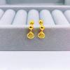 Pendientes Fuzi de acero de titanio nuevos de 2022, exquisitos pendientes con hebilla de tornillo pequeño, clavos de hueso de oreja que no se decoloran, pendientes sencillos que combinan con todo.