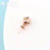 925 prata banhado a ouro redondo talão pingente fivela diy jade pérola fivela de prata colar de fivela homens e mulheres pingente fivela acessórios