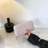 Billetera Larga Tejida de PU con Indentación Estilo Coreano para Mujer 2024 Bolso de Mano para Mujer Billetera Multitarjetas Billetera para Monedas