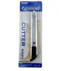 Cuchillo de utilidad pequeño y portátil, Cuchillo de herramienta de acero inoxidable, Cortador de papel de papelería de metal para oficina, Hoja de corte para película