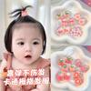 Cuerda para el cabello para niños banda elástica niña no daña el cabello tamaño pequeño banda para el cabello para el pulgar adorno para la cabeza de bebé liga para bebé pequeña cuerda para el cabello chirrido