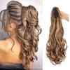 [spot segundo cabelo] agarrar clipe rabo de cavalo longo cabelo cacheado cabelo cacheado rabo de cavalo natural fofo big wave fibra química rabo de cavalo