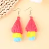 Pendientes de Tachuela de Moda Bohemian Longos de Múltiples Capas con Borlas de Acrílico Pendientes Colgantes Estilo Europeo y Americano Accesorios para Pendientes Mujeres