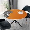 Mantel nórdico ligero de lujo de cuero para mesa, lavable, impermeable, a prueba de aceite y antiescaldadura, redondo, grueso, de TPU.
