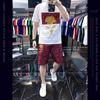 Traje informal de verano de nueva moda para hombre, de estilo europeo, ligero, de lujo, personalizado, estampado, atractivo, de manga corta, para hombre.