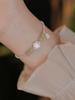 Ailian dijo pulsera de plata esterlina S925 para mujer nueva pulsera de bambú de plata rota de jade natural chino jade Hetian regalo