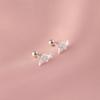 Pendientes con Chapado de Plata 925 Directo de Fábrica Diseño de Nicho de Verano Pendientes con Tapa de Tornillo Lujo Ligero Pendientes de Alta Gama para Mujer