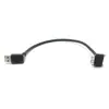 Cable USB 3.0 A con Doblez Hacia Arriba a Micro USB con Doblez Hacia Abajo con Bloqueo de Tornillo Cable de Panel Cable de Datos para Cámara Industrial