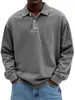 2025 Nueva Estación Independiente de Amazon Transfronteriza Camisa Casual para Hombre de Manga Larga con Botones y Cuello Camisero Camisa Polo