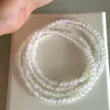 Pulsera Elástica de Ágata Blanco Hielo Natural Estilo Mismo de Zhao Lusi Diseño de Nicho Simple de Gama Alta Exquisita Pulsera
