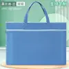 Bolsa de Arquivo Portátil de Camada Dupla A4 Tecido Oxford Zíper à Prova d'Água Grande Capacidade Bolsa para Transportar Livros de Estudantes Bolsa de Armazenamento de Materiais
