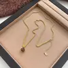 Collar Capa Estilo Vintage con Piedra Ojo de Tigre Melard para Mujer, Accesorio de Cadena Larga para Suéter de Lujo Ligero de Otoño e Invierno