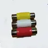 Par de conectores adaptadores Lotus para Color Lotus conector hembra-hembra AV Lotus enchufe RCA pasante Lotus