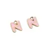 26 Colgantes Asimétricos de Aleación con Goteo de Aceite Letra Inglesa P Colgantes para Pulsera Hecha a Mano DIY Cadena de Teléfono Móvil Accesorios de Joyería