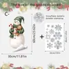 Adesivos de parede divertidos para animais de estimação com pernas longas e tema de Natal para quartos e salas de estar, Decorações de janela de Natal, Autoadesivos, Adesivos de vidro à prova d'água