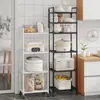 Estante de cocina multicapa para ollas, organizador de piso para el hogar, estante de baño, estante de almacenamiento para microondas sin taladro
