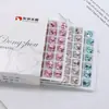 Dongzhou Crystal 8mm Fondo Plano Corte Fuego Artificial Diamante Redondo Superficie de Rejilla Colorida K9 Diamante de Vidrio Brillante al por Mayor Decoraciones para Arte de Uñas