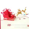 Cartão de felicitações de Natal cartão tridimensional árvore de Natal 3D cartão tridimensional cartão pequeno criativo de Natal negócio de atacado
