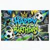 2027 Nuevo Fondo de Fiesta de Cumpleaños de Fútbol Decoración Fotográfica Tela Colgante Decoración de Festival Infantil Pancarta