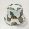 Sombrero para Mujer Verano Estilo Coreano Estampado de Frutas Sombrero de Pescador Viaje de Verano Versátil Estudiante Casual al Aire Libre Sombrero para el Sol