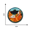 Patch Emblema Personalizado Redondo de Couro PU Bordado Emblema Adesivo Bordado Selo Bordado Couro Bordado Ímã de Geladeira Fabricante Direto