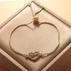 Pulseira Cruzada Europeia e Americana Olho do Diabo Coração Olho em Forma de Coração Puxar para Mulheres Ajustável Moda Simples Sudeste Asiático