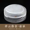 Taza de Té Minimalista con Acentos Dorados, Taza de Té Tradicional de Vidrio, Taza de Degustación Hecha a Mano de Alta Gama, Taza para el Maestro del Hogar