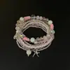 Pulsera de cuentas bohemia multicapa, pulsera de estilo étnico con estrella de mar y concha estilo vacacional, joyería para mujer al por mayor
