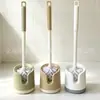 Cepillo de inodoro multifuncional juego de cepillos de inodoro de doble cara, cepillo de limpieza sanitaria de alta gama con base esférica