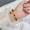 Pulsera de ágata natural de diseño original de estilo nacional de Qiaoen, pulsera de calcedonia DIY, temperamento antiguo, accesorios de ropa china retro
