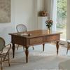 Mesa Indonesia Vintage anyang Escritorio Estilo Retro Madera Maciza Banco de Trabajo Mesa Larga de Comedor Antigua