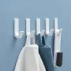 Gancho de parede adesivo sem furos para banheiro, cozinha e atrás da porta para pendurar roupas e toalhas