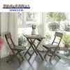 Venta al por mayor de mesas y sillas de balcón para exteriores, combinación de mesa pequeña y silla para patio, mesa plegable, mesa de comedor de ocio, mesa de jardín de madera maciza para lectura