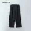 Pantalones Deportivos Casuales Transfronterizos Apo para Hombre en Otoño e Invierno Más Terciopelo Sueltos Rectos Versátiles Elásticos con Cordones