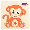 Rompecabezas de madera infantil de dibujos animados tridimensional para bebés, juguete educativo de desarrollo temprano, animal, tráfico, juguete de mano, 2-3 años