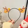 Novos Acessórios de Cabelo de Natal 2024 Aro de Cabelo Aro de Cabelo de Rena Feminino Acessórios Fofos