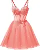 Estilo Nuevo 2026 Elegante Ceñidor de Cintura Sin Tirantes Malla Fiesta de Cumpleaños Dama de Honor Vestido de Noche para Mujeres, Suministro Transfronterizo