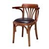 Silla de Comedor para Tienda de Té con Leche, Tienda de Postres, Tienda de Comida Casual, Silla de Madera Maciza para Restaurante, Silla de Comedor de Madera Maciza para el Hogar, Fábrica Fuerte