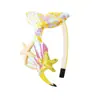Diadema de Sirena con Lentejuelas para Niños Dibujos Animados Dulce Linda Pinza para el Cabello del Océano Joyería Accesorio para el Cabello de Cola de Pez Versátil Diadema