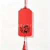 Cartão de Desejos Vermelho Personalizado Pingente de Decoração para Casa de Madeira para o Festival da Primavera Ano Novo Cartão de Bênção para Ponto Turístico Montanha Laojun