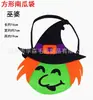 Bolsa de Doce de Feltro para Halloween Festival dos Fantasmas Engraçada Decoração de Festa Trick-Or-Treat Bolsa de Abóbora Portátil Não Tecido Bolsa de Doce