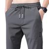 Fabricantes de origen pantalones de seda de hielo para hombre talla grande transpirables rectos casuales verano delgados de secado rápido pantalones deportivos para hombre