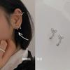 Pendientes Chapados de Plata 925 con Cierre de Rosca para Mujer, Diseño de Nicho, Clavos de Oreja de Gama Alta, Modernos para el Viaje al Trabajo