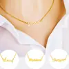 Collar corto de oro de imitación inglés simple de estilo coreano con letras para mujer, cadena de clavícula, conjunto de collar de oro arena de Vietnam