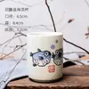 Taza de Té de Cerámica Creativa Taza Individual Taza de Vino Japonesa y Coreana Taza de Sopa para Restaurante Taza de Té Antigua Pintada a Mano Taza de Té Kung Fu