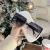 TikTok Elmer Elmer 2022 Nuevo Estilo Gafas de Sol Personalizadas Sin Marco Gafas de Sol para Mujer Cara Grande Adelgazantes Gafas de Moda