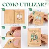 Temporada de Graduación Transfronteriza Temporada de Regreso a Clases Conejo Decoración de Pascua Cartera de Madera Regalo en Dinero Adornos de Madera Modernos Simples