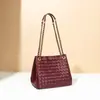 2025 Nova Bolsa de Tecelagem Manual de Alta Qualidade Versátil Bolsa de Ombro Transversal Tote Moda Feminina Bolsa de Corrente Parachute