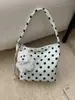 Bolso de Lunares de Nicho Súper Popular para Mujer, Nuevo Bolso Versátil de Hombro y Axila Otoño e Invierno 2025 para Salir y Trabajar